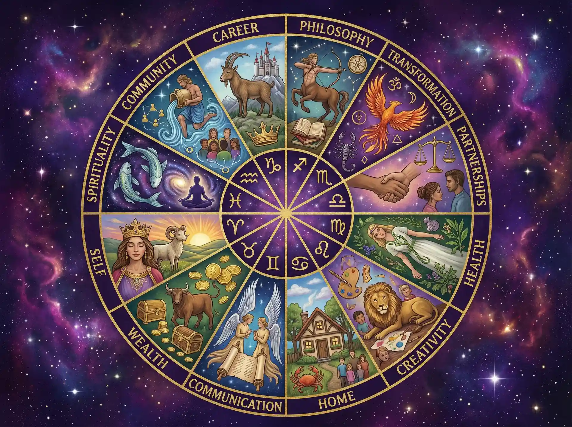 十二宫位解析 - 请色五月 | 占星学知识